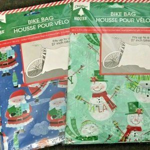 Christmas Giant Gift Bicycle Bike Bag 60 in. x 72 in. Assorted Designs Qty of 2